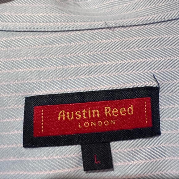Austin Reed Blue Casual Button Down Shirt - Picture 3 of 3